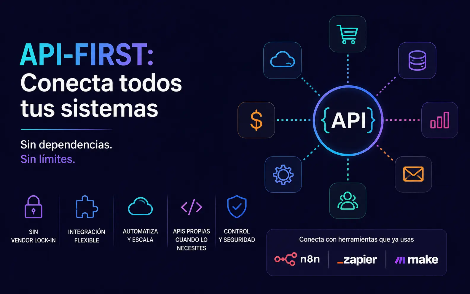 Cómo Conectar Todos sus Sistemas sin Depender de un Solo Proveedor