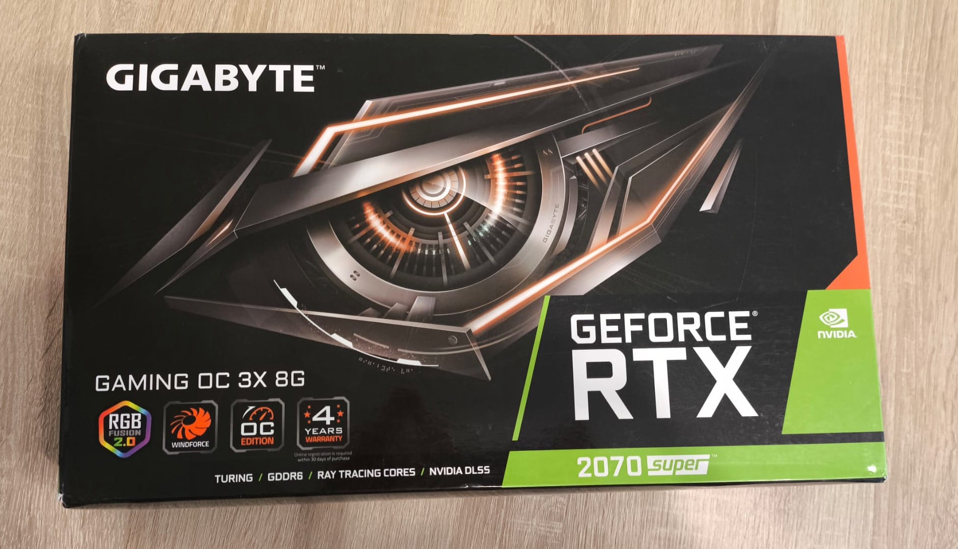 caja gráfica nvidia